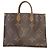 Borsa Onthego GM in tela Monogramma inverso Louis Vuitton Marrone - vista 2
