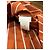 Camisa de algodón a rayas Brunello Cucinelli Castaño Naranja - vista 4