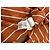 Camisa de algodón a rayas Brunello Cucinelli Castaño Naranja - vista 5