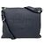 Borsa a spalla in pelle con logo Fendi Marrone Blu navy