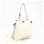 FENDI Camellia Pelle Peekaboo Soft Piccola Borsa Bianco Beige - vista 2