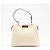 FENDI Camellia Pelle Peekaboo Soft Piccola Borsa Bianco Beige - vista 3
