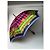 Vintage Gianni Versace abstrakter mehrfarbiger Regenschirm Mehrfarben - Ansicht 4