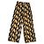 Autre Marque Pantalones palazzo estampados Castaño Negro Multicolor Crudo Amarillo Verde oscuro