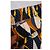 Autre Marque Pantalones palazzo estampados Castaño Negro Multicolor Crudo Amarillo Verde oscuro - vista 6