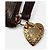 Pochette Gucci in pelle nera con borchie e ciondolo a cuore Nero - vista 3