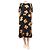 Simone Rocha Vestido floral de seda negra - talla UK 14