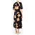 Simone Rocha Vestido floral de seda negra - talla UK 14 - vista 2