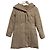 Autre Marque Abrigo de Plumas de Ante Falso ANAYI Beige