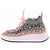Chloé Sneakers "Nama" rosa e grigio - vista 3