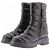 Gianvito Rossi Botas pretas de couro acolchoadas Preto