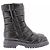 Gianvito Rossi Botas pretas de couro acolchoadas Preto - vista 2