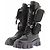 Prada Botas de cuero negras "Monolith" Negro