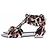 Balmain Sandali di mucca tricolore Multicolore - vista 3