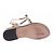 Autre Marque CR DA COSTANZO Jewel and Stone Leather Sandals Brown - view 6