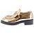 Prada Mocassini dorati in pelle D'oro - vista 3