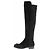 Stuart Weitzman Botas altas negras de ante Negro - vista 3