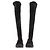 Stuart Weitzman Botas altas negras de ante Negro - vista 4