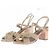 Autre Marque Offene Sandalen mit Absatz Golden