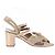 Autre Marque Offene Sandalen mit Absatz Golden - Ansicht 2