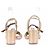 Autre Marque Offene Sandalen mit Absatz Golden - Ansicht 5