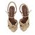 Autre Marque Offene Sandalen mit Absatz Golden - Ansicht 6