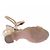 Autre Marque Offene Sandalen mit Absatz Golden - Ansicht 7