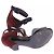 Hermès „Nora“ dreifarbige Wildlederschuhe Bordeaux - Ansicht 6