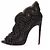 Alaïa Décolleté in camoscio nero con borchie - vista 3