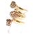 Gucci Anello con pantere in oro placcato D'oro - vista 4