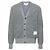 Thom Browne Baumwoll-V-Ausschnitt-Cardigan Braun