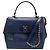 Salvatore Ferragamo Borsa a Spalla Donna Bara Kelly Blu Oxford - vista 2
