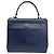 Salvatore Ferragamo Borsa a Spalla Donna Bara Kelly Blu Oxford - vista 5