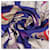 Hermès Sciarpa in seta blu viola Multicolore  - vista 5