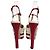 Gucci Tacco Piattaforma Stellato Angelo Rosso - vista 4