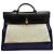 Hermès Bolsa Erbag Celie Berlin em tecido revestido azul ecru preto - vista 4