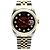 Rolex Relógio masculino Datejust combinação bordô com diamantes após ajuste certificado de nascimento Multicor