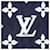 Louis Vuitton Monogram Mid Layer Blue  - view 4