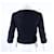 Louis Vuitton Langarmige Samtbluse Schwarz  - Ansicht 3