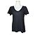 Navy V-Ausschnitt Leinen T-Shirt von Isabel Marant Étoile Blau
