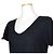Navy V-Ausschnitt Leinen T-Shirt von Isabel Marant Étoile Blau - Ansicht 4