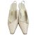 Salvatore Ferragamo Ivory Gancini Slingback Schuhe Weiß - Ansicht 2