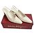 Salvatore Ferragamo Ivory Gancini Slingback Schuhe Weiß - Ansicht 5