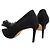 Jimmy Choo Décolleté in suede nero con lacci - vista 4