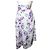 Falda de seda blanca con flores Isabel Marant Blanco