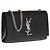 Borsa a spalla in pelle Small Kate di Saint Laurent Nero - vista 4