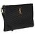 Saint Laurent Clutch trapuntato con monogramma Nero - vista 12