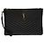 Saint Laurent Clutch trapuntato con monogramma Nero - vista 2