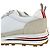 Thom Browne Sneakers in nylon per donne Tech Runner Bianco - vista 9