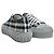 Burberry Sneakers in cotone a quadri Marrone - vista 3